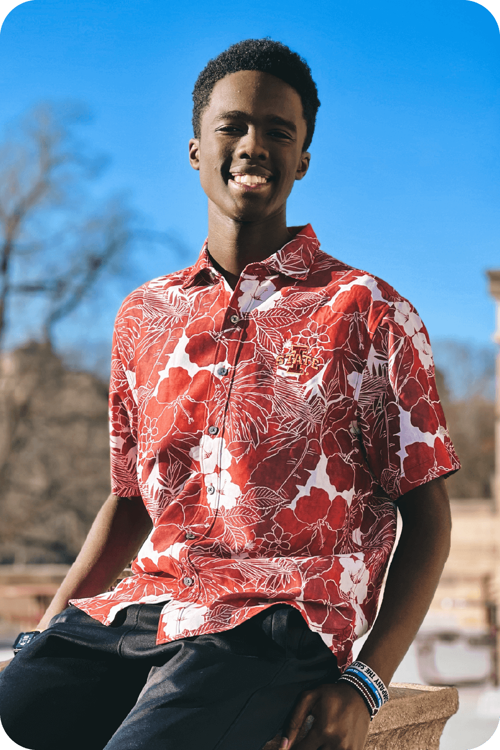 Tommy Bahama® I-State Cardinal Button Up Shirt